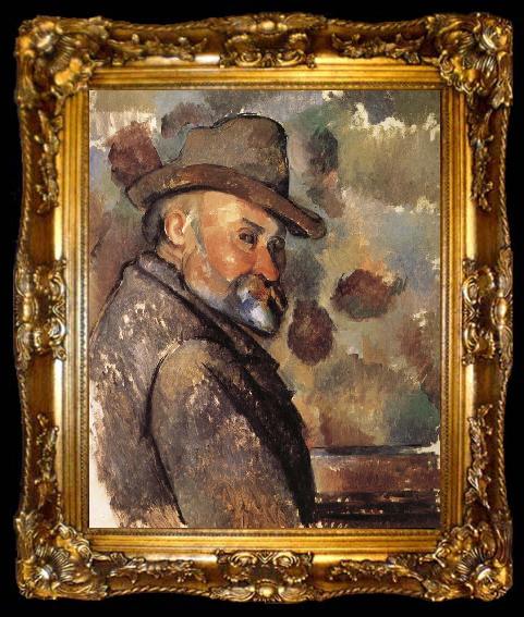 framed  Paul Cezanne hat man, ta009-2